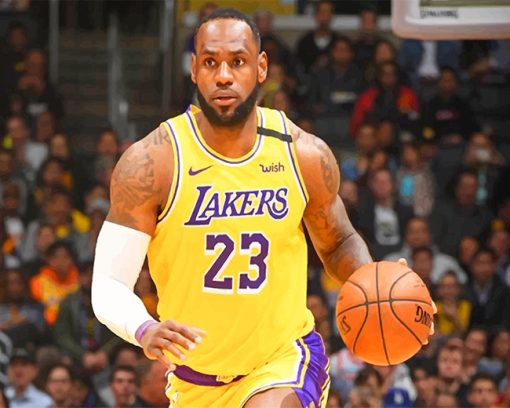 Lakers Lebron James paint by number