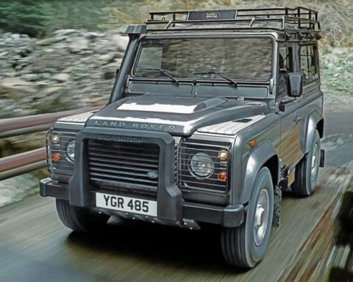 Land Rover Defenders paint by number