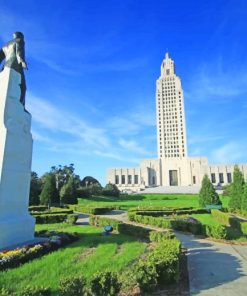 Louisiana State Capitol paint by number