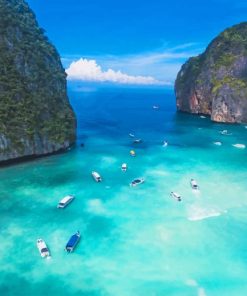 Maya Bay Thailand paint by number