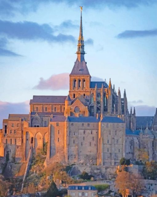 Mont Saint Michel France Paint By Numbers