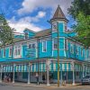 New Orleans Blue House paint by number