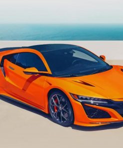 Orange acura nsx adult paint by number