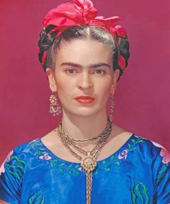 Painter Frida Kahlo adult paint by numbers