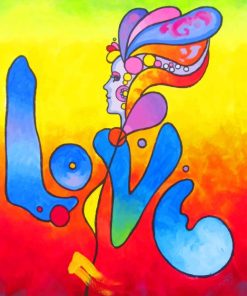 Peter Max Love paint by number