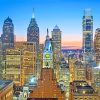 Philadelphia Skyline paint by number