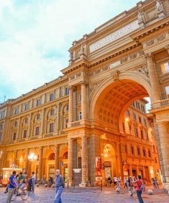 Piazza Della Repubblica Florence Italy paint by numbers