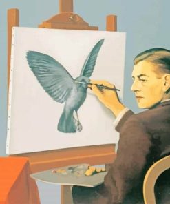 Rene Magritte Self Portrait paint by number