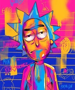 Rick Sanchez adult paint by numbers