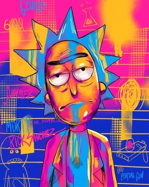 Rick Sanchez adult paint by numbers