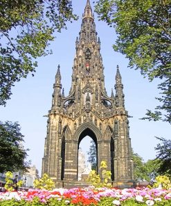 Scott Monument Edinburgh Paint By Numbers