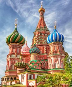 St Basils Cathedral Moscow Russia Paint By Numbers