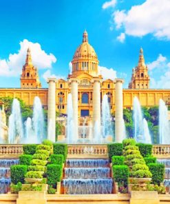 The Museu Nacional d Art de Catalunya Spain paint by numbers