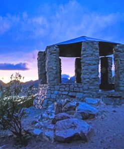 Tucson Arizona Sunset paint by number