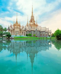 Wat Non Kum Temple Thailand paint by number