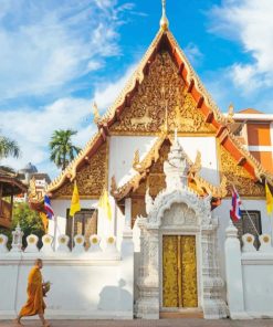 Wat Phra Bat Ming Mueang Worawihan Phrae Thailand paint by number