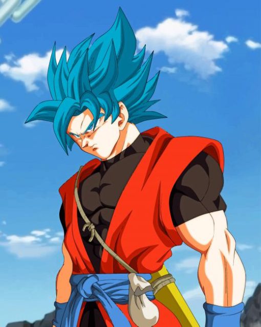 Xeno Goku ssj Blue adult paint by numbers