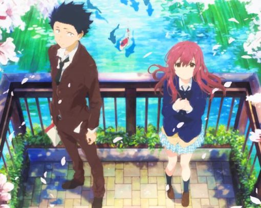 A Silent Voice Shoya And Shouko paint by number