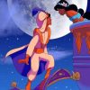 aladdin and jasmine adult paint by numbers