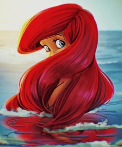 Ariel Princess paint by numbers