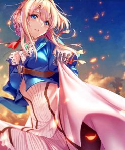 Auto Memory Doll Violet Evergarden paint by number