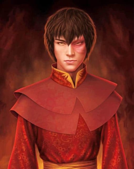 Avatar The Last Air Bender Zuko Paint By Numbers