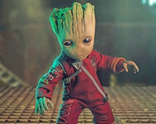 Baby Groot Paint By Numbers