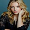 Beautiful Actress Chloe Grace paint by numbers