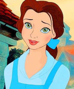 belle beauty and the beast disney paint by numbers