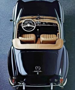 Black Classic Mercedes Benz paint by number