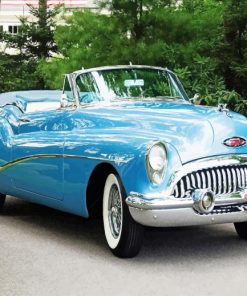 Blue 1953 Skylark Convertible Paint By Numbers