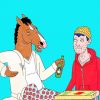 BoJack Horseman and Todd paint by number