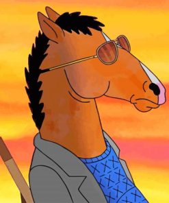 BoJack Horseman With Sunglasses paint by number