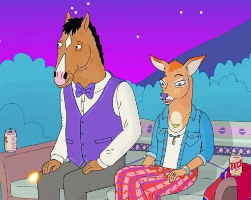 BoJack Horseman With Charlotte Carson paint by number