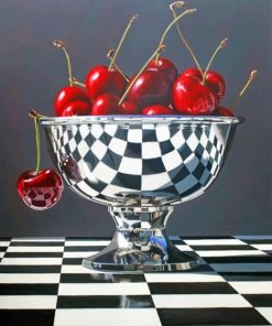 bowl of cherries adult paint by number