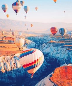 Cappadocia Hot Air Balloon paint By Numbers