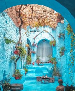 Chefchaouen Morocco paint by number