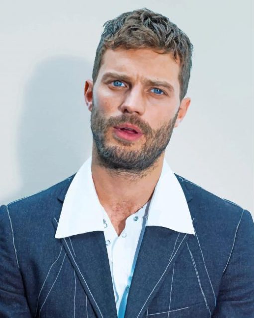 Classy Suit Jamie Dornan paint by numbers