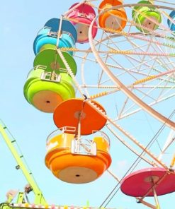 Colorful Ferris Wheel paint by numbers