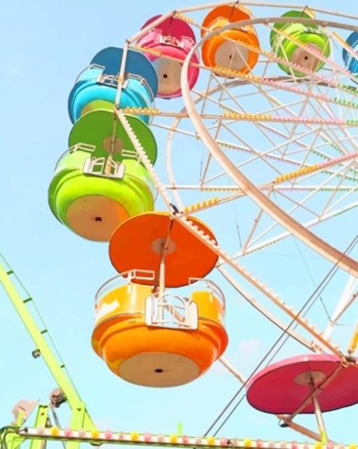 Colorful Ferris Wheel paint by numbers