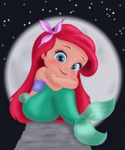 Cute Little Ariel Paint By Numbers