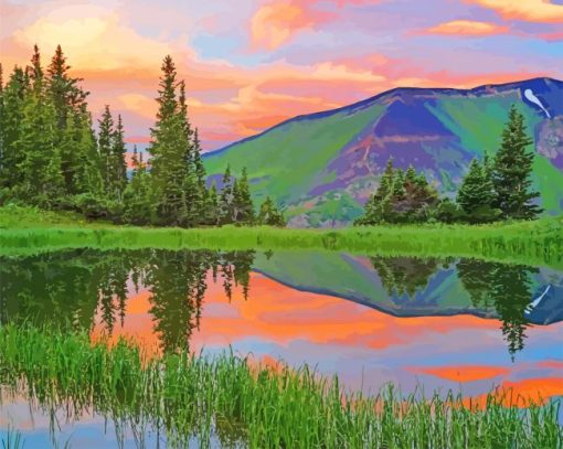 Denver Beautiful Landscape paint by number