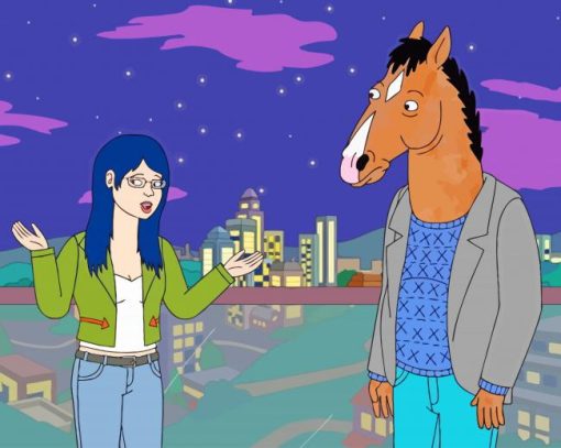 Diane With BoJack Horseman paint by number