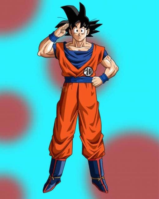 Dragon Ball Goku paint by numbers