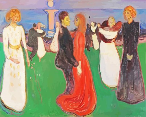 Edvard Munch The Dance Of Life paint by number