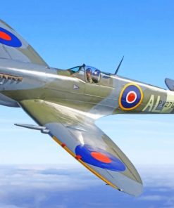 Fighter Spitfire paint by number