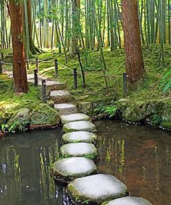 Garden Templo Nanzen-ji Kyoto paint by numbers