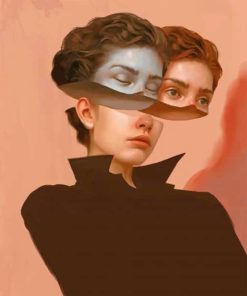 Girl With Two Faces Aykut Aydogdu Paint By Numbers