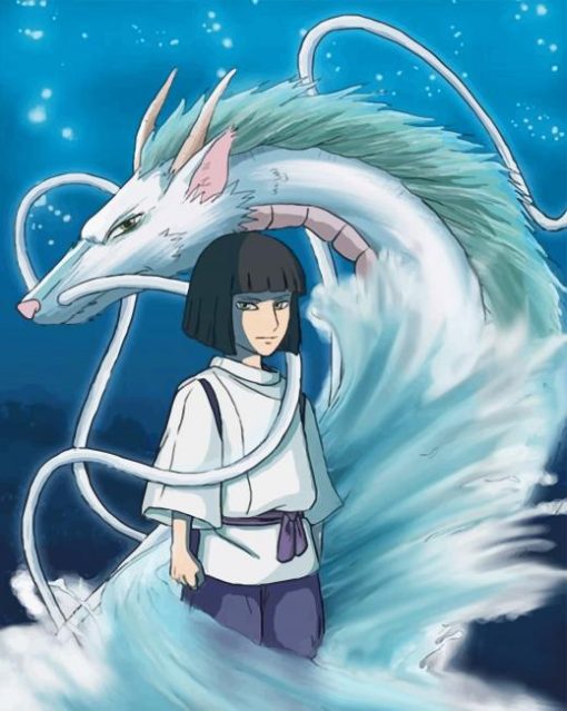 Haku Spirited Away Paint By Numbers