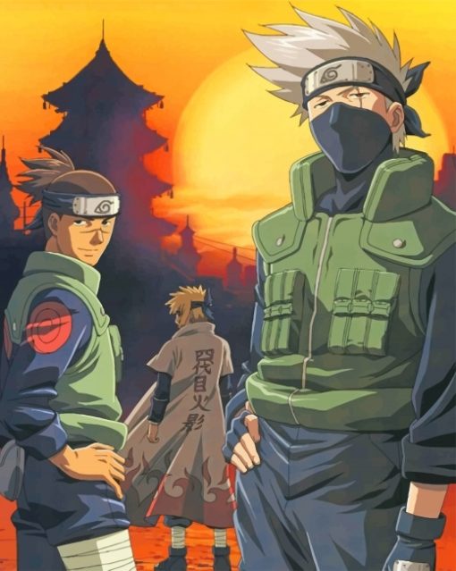 Iruka naruto kakash paint by numbers